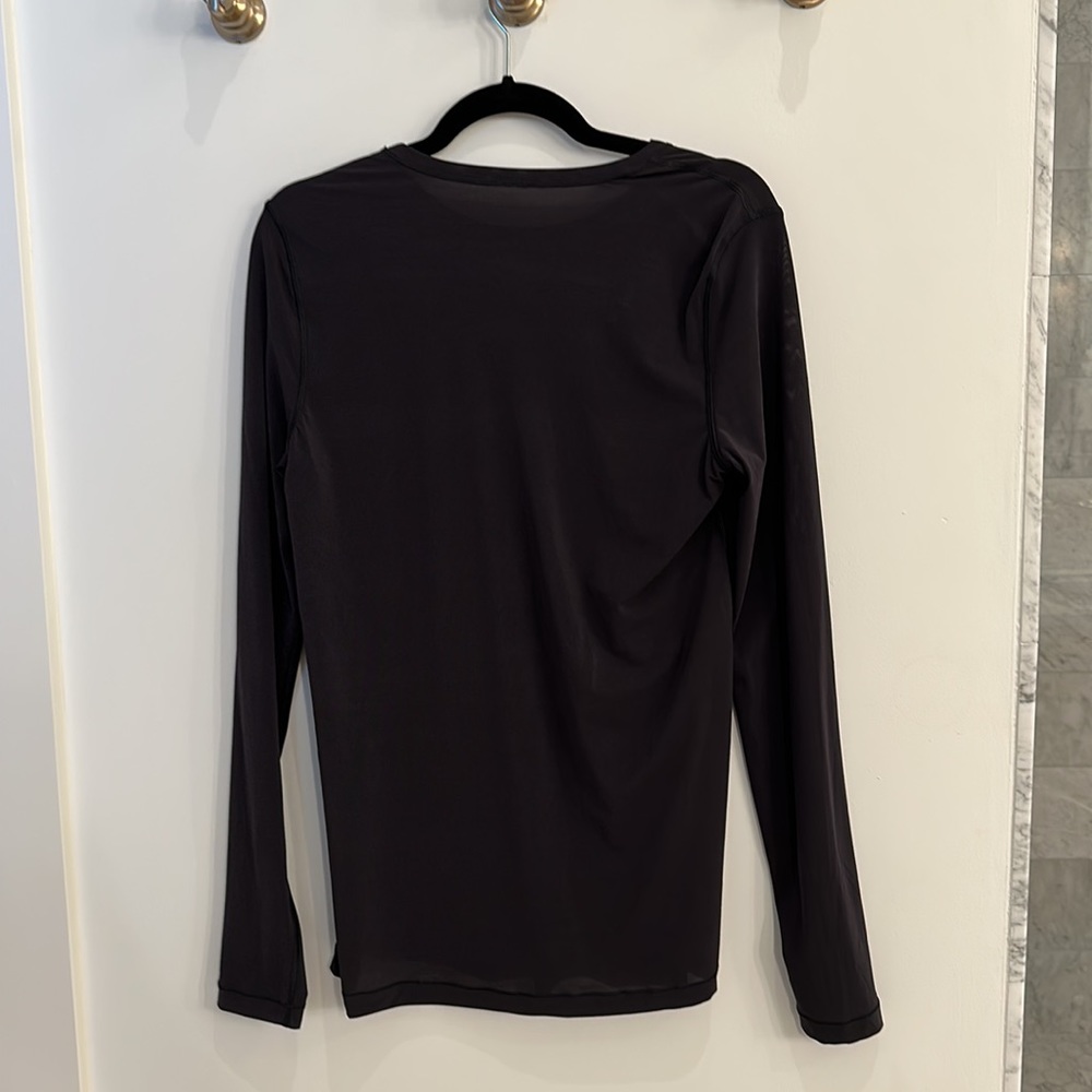 Lululemon sheer black long sleeve - Picture 3 of 4